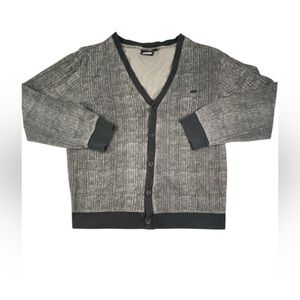 Men's Gray Cardigan Sweater